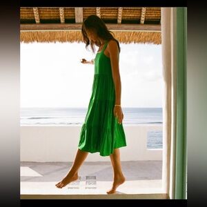 Mister Zimi Green Midi Dress Size 4